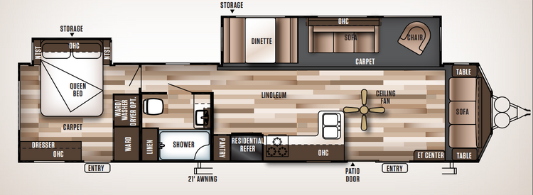 2016 FOREST RIVER WILDWOOD 39FDEN